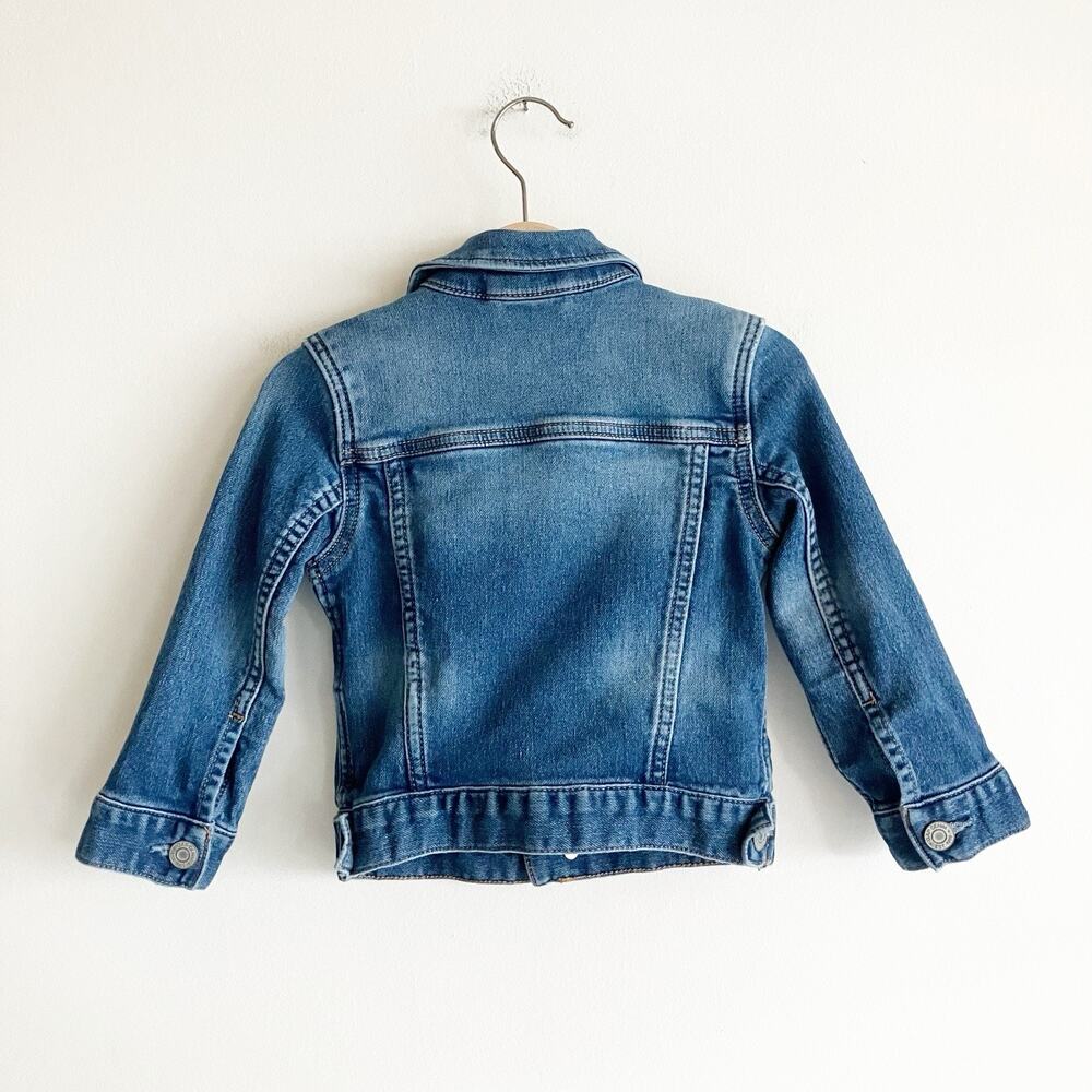 Gap for Good 2 2T Denim Jacket Blue Jean Medium Wash Unisex Gender Neutral - Picture 4 of 6
